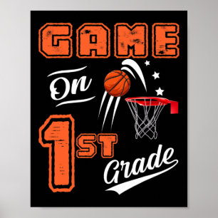 Póster Juegos divertidos en primer grado de Bysketbyll Pr
