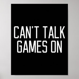 Póster Juegos divertidos sin hablar con cita