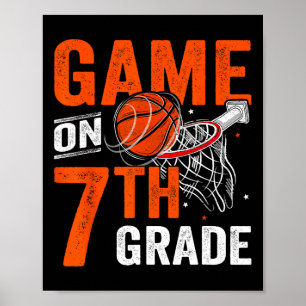 Póster Juegos Divertidos Sobre El Baloncesto De Séptimo G