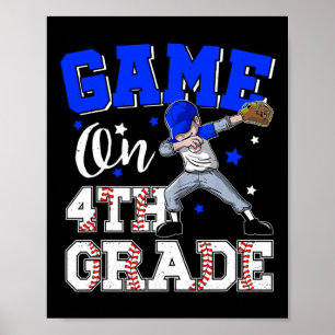 Póster Juegos En El Niño De Cuarto Grado Dabbing Primer D