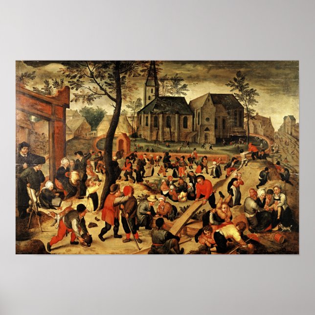 Póster Juegos infantiles (Frente)