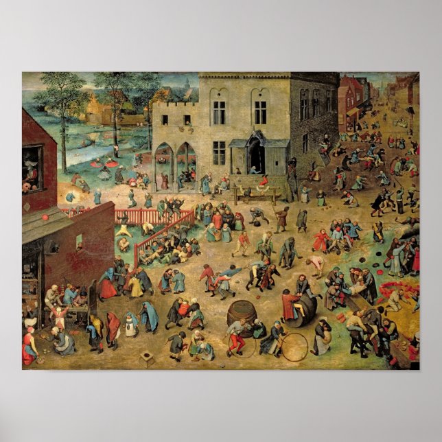 Póster Juegos infantiles, 1560 (Frente)