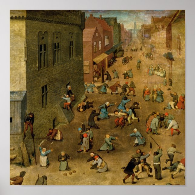 Póster Juegos infantiles: detalle de la mano superior der (Frente)