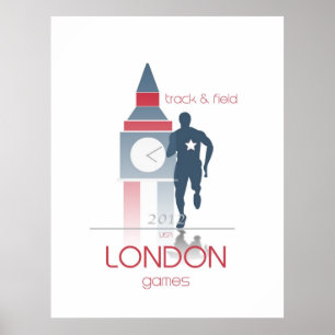 Póster Juegos Olímpicos: Atletismo