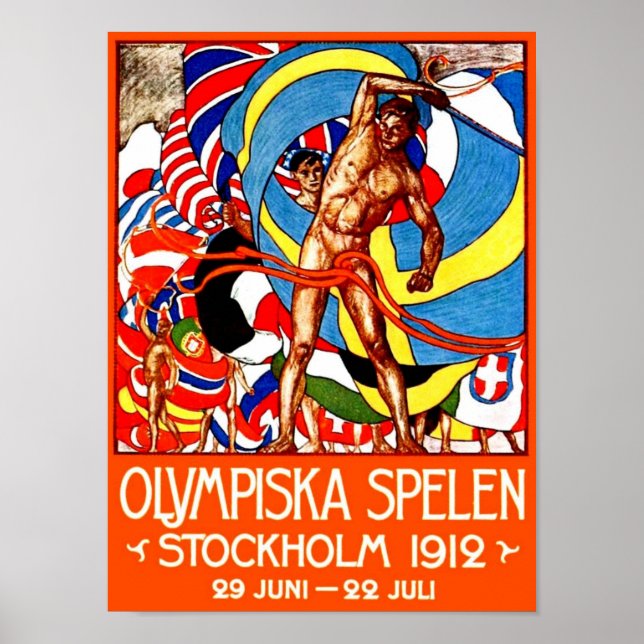 Póster Juegos Olímpicos de Londres 1912 (poster de deport (Frente)