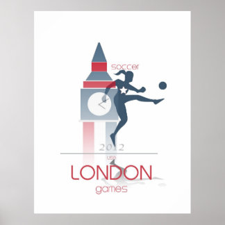 Póster Juegos Olímpicos: Fútbol