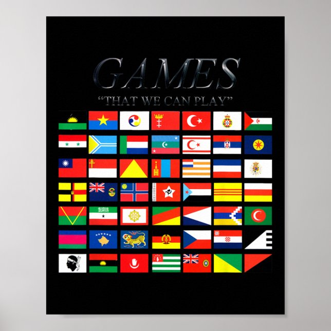 Póster Juegos que podamos jugar (Frente)