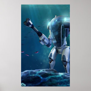 Póster juegos subacuáticos