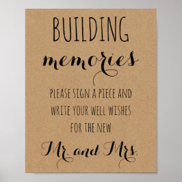 Póster Juegos y actividades de ducha de novias