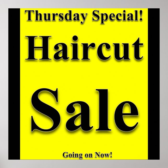 Póster Jueves Haircut Sale Poster Matte (Frente)