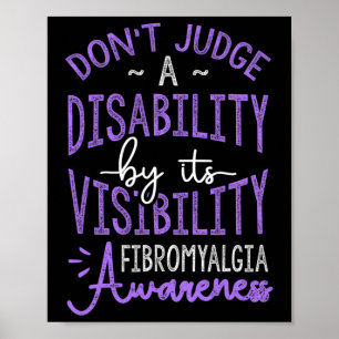Póster Juez A Discapacidad Fibromialgia Conciencia