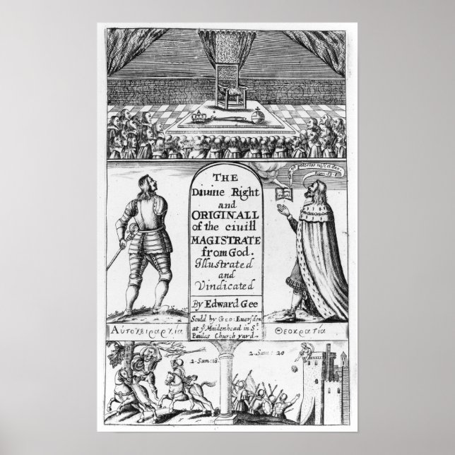 Póster Juez civil original de derecho divino de (Frente)