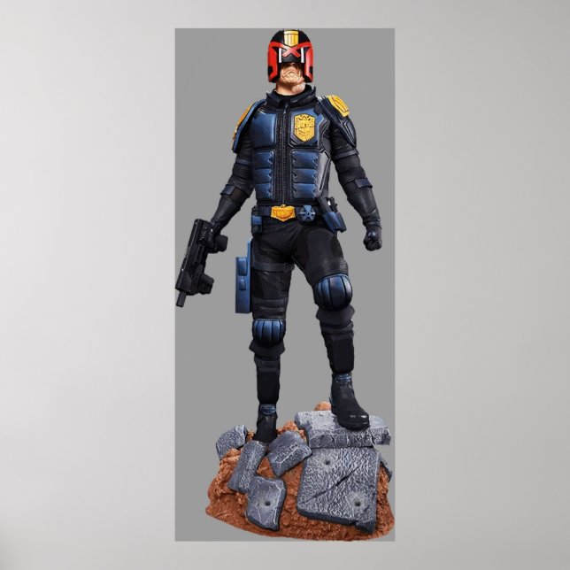 Póster juez dredd cómic héroe (Frente)