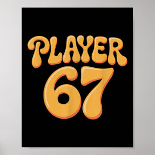 Póster Jugador 67 Alpha Slang Gen 67º Número 67