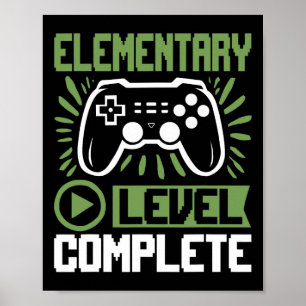 Póster Jugador Completo de Nivel Elemental Cl de Graduaci