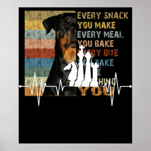 Póster Jugador de ajedrez Regalo Idea Chess Pieces Heartb