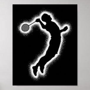 Póster Jugador de bádminton Chaval lanzadera bádminton ho