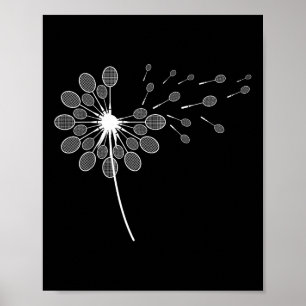 Póster Jugador de Badminton con camiseta Dandelion