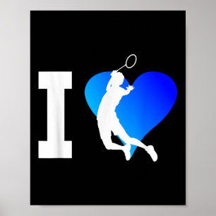 Póster Jugador de Badminton Mens Shuttle Squash Women