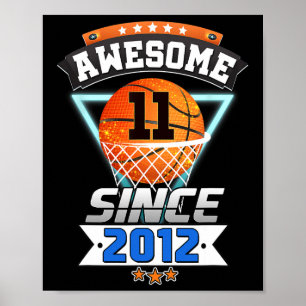 Póster Jugador de baloncesto con 11 años impresionante de