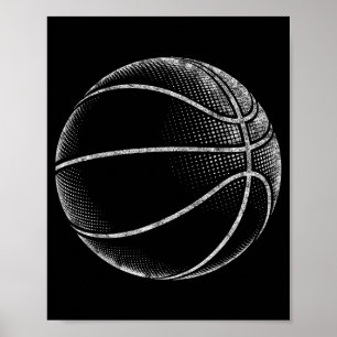 Póster Jugador de Baloncesto Divertido Fan Papá Juego