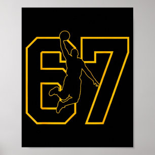 Póster Jugador de baloncesto Drip Número 67
