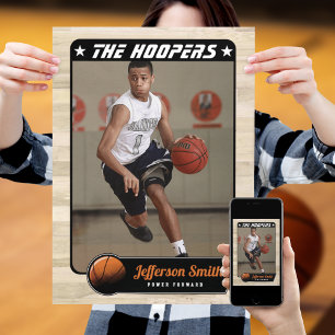 Póster Jugador de baloncesto personalizable