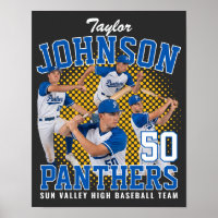 Jugador de béisbol Foto personalizada Bootleg Retr