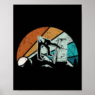 Póster Jugador De Billar Retro Vintage 8 Ll