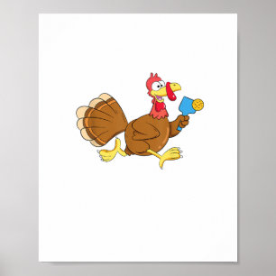 Póster Jugador de bolas de popa Turquía Acción de Gracias
