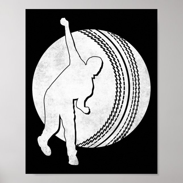 Póster Jugador de cricket 12  (Frente)