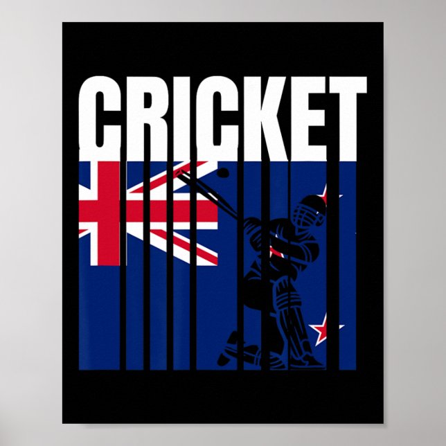 Póster Jugador de cricket 4  (Frente)