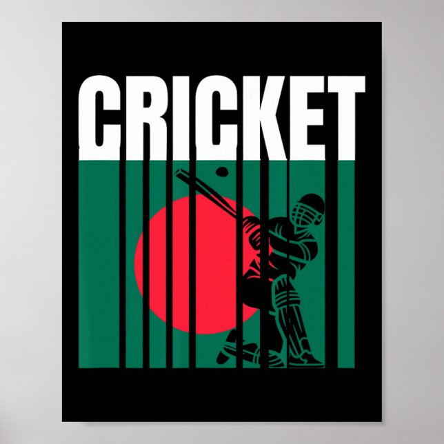 Póster Jugador de cricket 5  (Frente)