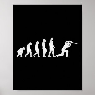 Póster Jugador de cricket Evolution 2