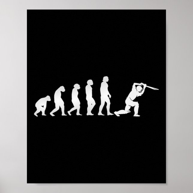 Póster Jugador de cricket Evolution 2  (Frente)
