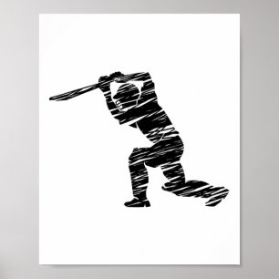 Póster Jugador de críquet 1 