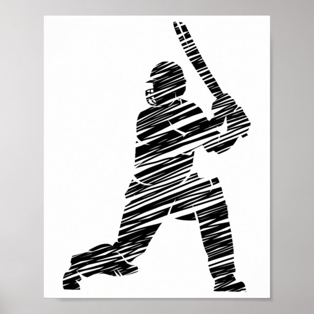 Póster Jugador de críquet 8  (Frente)