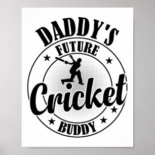 Póster Jugador de críquet - El futuro críquet de papá