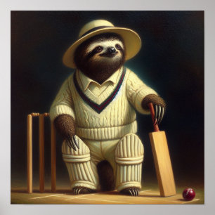 Póster Jugador de críquet eslovaco
