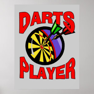 Póster Jugador de dardos