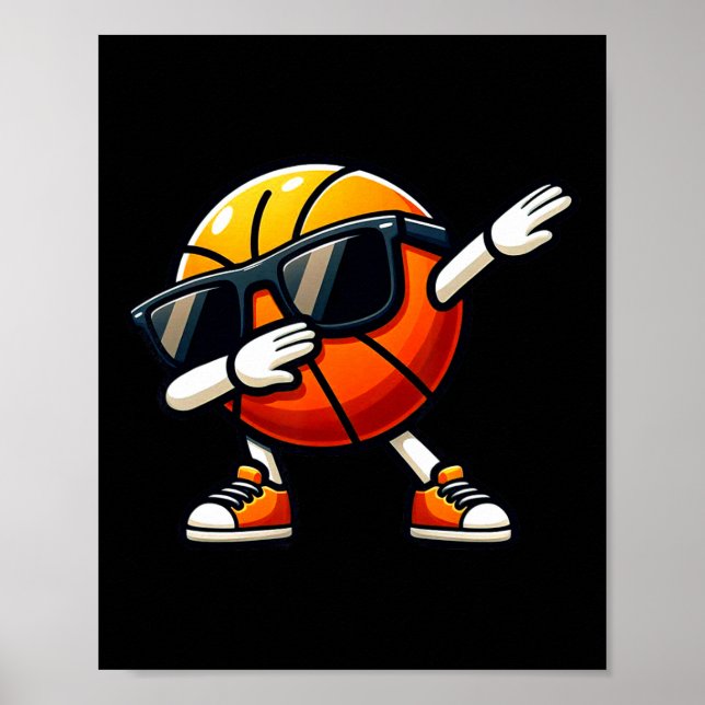 Póster Jugador de Deportes de Esquema de Dabbing Esquema  (Frente)