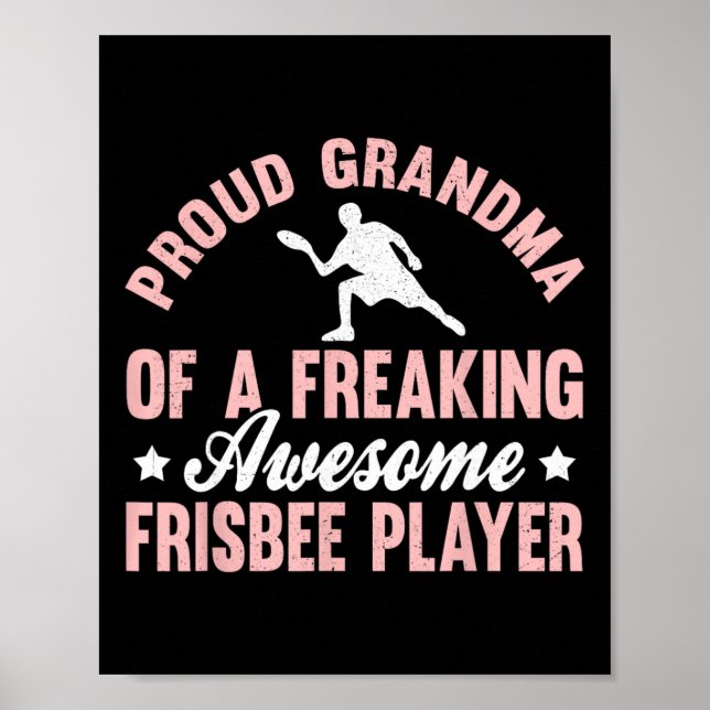 Póster Jugador de Frisbee Frisbee Definitivo Golf de Disc (Frente)