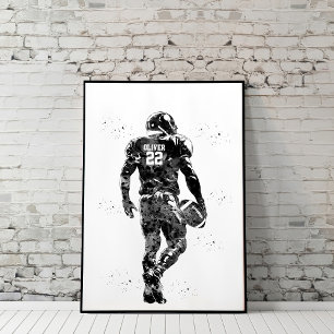 Póster Jugador de Fútbol Americano