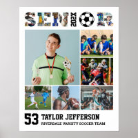Jugador de fútbol Collage de fotos deportivo noctu