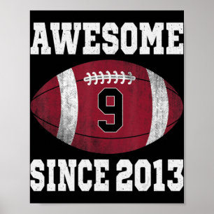 Póster Jugador de fútbol de 9 años de edad R