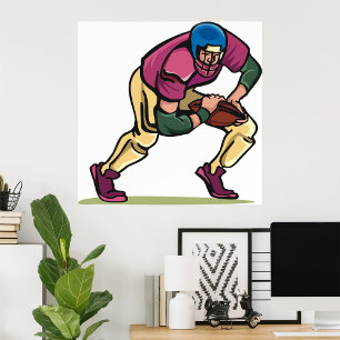 Póster Jugador de Fútbol de Gridiron