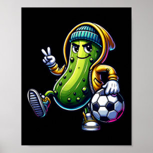 Póster Jugador de fútbol de pepinillo urbyn Vibra cómica 