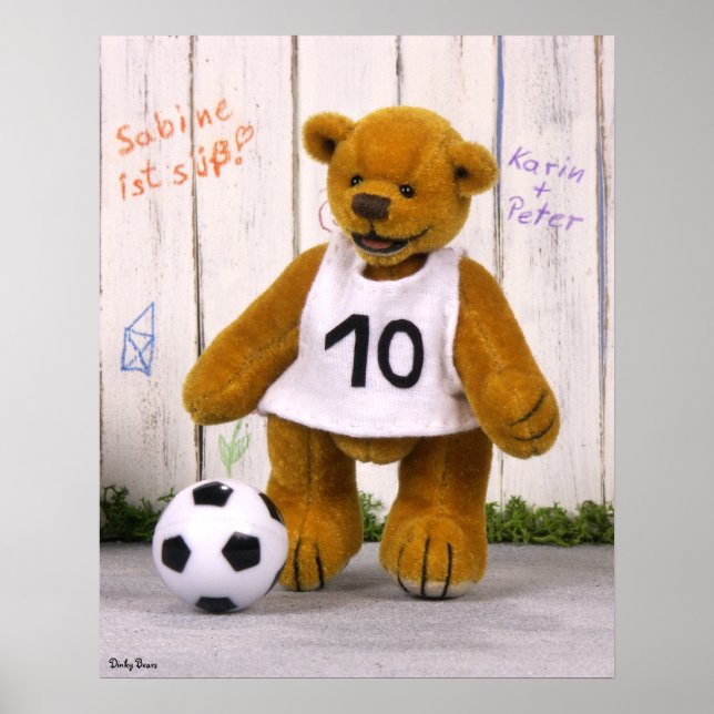 Póster Jugador de fútbol Dinky Bears (Frente)