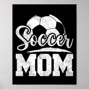 Póster Jugador de fútbol femenino Día de la Madre