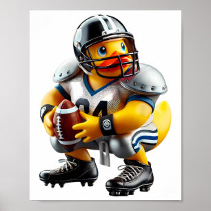 Póster Jugador de fútbol Pato de goma Ducky Duckie Hombre